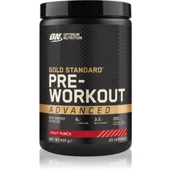 Optimum Nutrition Gold Standard Pre Workout Advanced Förderung der sportlichen Leistung mit Koffein Geschmack Fruit Punch 420 g