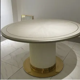 aea Runder Esstisch Luxus Möbel Einrichtung Rundtische Tisch Esstische Italien Neu - Weiß