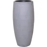 Vivanno Pflanzkübel Pflanzgefäß Blumenkübel Fiberglas Beton-Design grau Opus (80x33 cm)