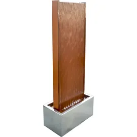 Köhko Wasserwand Kombination aus Corten- und Edelstahl