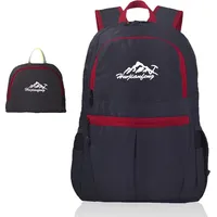 Intirilife Faltbarer Rucksack Ultraleicht in Schwarz - 36L Unisex
