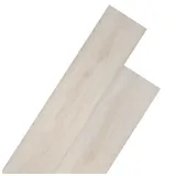 vidaXL Bodenplanken 18 pcs Eiche Klassik Weiß 2,51 M2 Pvc