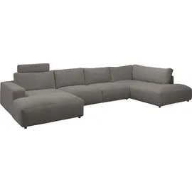 Musterring Wohnlandschaft Lucia U-Form, Verschiedene Farben, Cord-Bezug, Gesamtbreite 434 cm