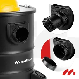 Maltec Industriestaubsauger Aschesauger 1800W 18L Schwarz