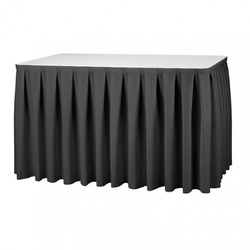 Skirting Kellerfalte Anthrazit Miami 580 cm - LTITEX