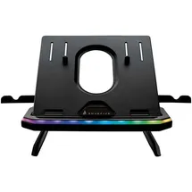 Surefire Portus X1 Gaming Laptop-Ständer, Notebook Stand höhenverstellbar mit RGB-Beleuchtung, Halterung für Laptops mit 10, 17,3 Zoll, Tablet Erhöhung mit Lüftung für den Schreibtisch