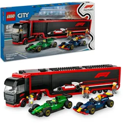 LEGO City F1 Transporter mit RB20&AMR24 F1 Rennautos - Spielset 60445