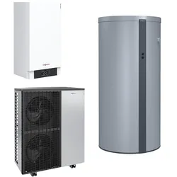 Viessmann Vitocal 200-A Wärmepumpe mit Frischwasser/-Heizwasser Vitocell 120-E Pufferspeicher AWO-M-E-AC 201.A08 230