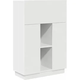 vidaXL Schreibtisch mit Tür Weiß 71.5 x 31.5 x 106.5 cm Holzwerkstoff
