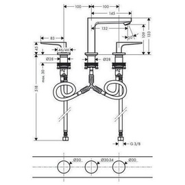 Hansgrohe Metropol Waschtischarmatur 110 32514000
