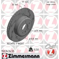 ZIMMERMANN Bremsscheibe 150.3434.55
