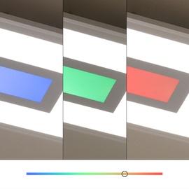 ETC Shop LED Panel Esszimmerlampe Wohnzimmerleuchte Flurleuchte Tageslichtlampe, RGB dimmbar Fernbedienung cct Timer Memory
