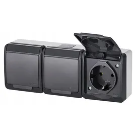 Elektro-Plast Elektroplast Hermes 3Pl Antracit Ip44, 0326-07