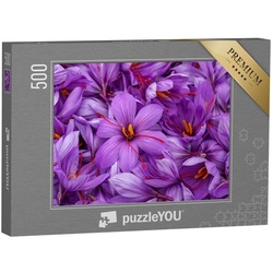 puzzleYOU Puzzle Safran-Krokus, 500 Puzzleteile, puzzleYOU-Kollektionen Flora, Pflanzen