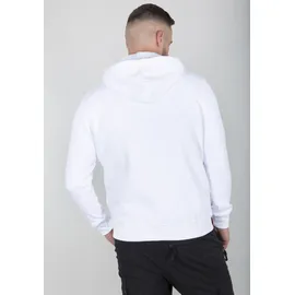 Alpha Industries Basic Zip Hoody SL Kapuzensweatjacke Herren Weiß M