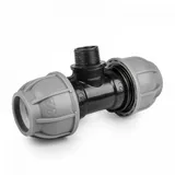 Bradas T-Stück Schlauchverbinder 32 mm schwarz