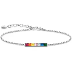 Armband mit bunten Steinen - 925 Sterlingsilber