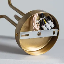 LEDKIA LIGHTING Moonlight Brass 3 Strahler kugelförmig Glas Metall