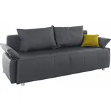 Collection AB Schlafsofa »Funtastic«, mit Federkern, Bettfunktion, inklusive 2 Rücken- und 1 Zierkissen, grau