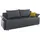 Collection AB Schlafsofa »Funtastic«, mit Federkern, Bettfunktion, inklusive 2 Rücken- und 1 Zierkissen, grau