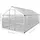 vidaXL Gewächshaus Aluminium Silber Transparent 3,8 mm 10,53 m2