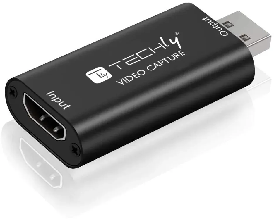 Techly I-USB-VIDEO-1080TY, Schwarz, Windows 10, Windows 7, Windows 8, Windows Vi