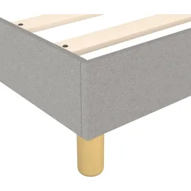 vidaXL Boxspringbett 100 x 200 cm Hellgrau
