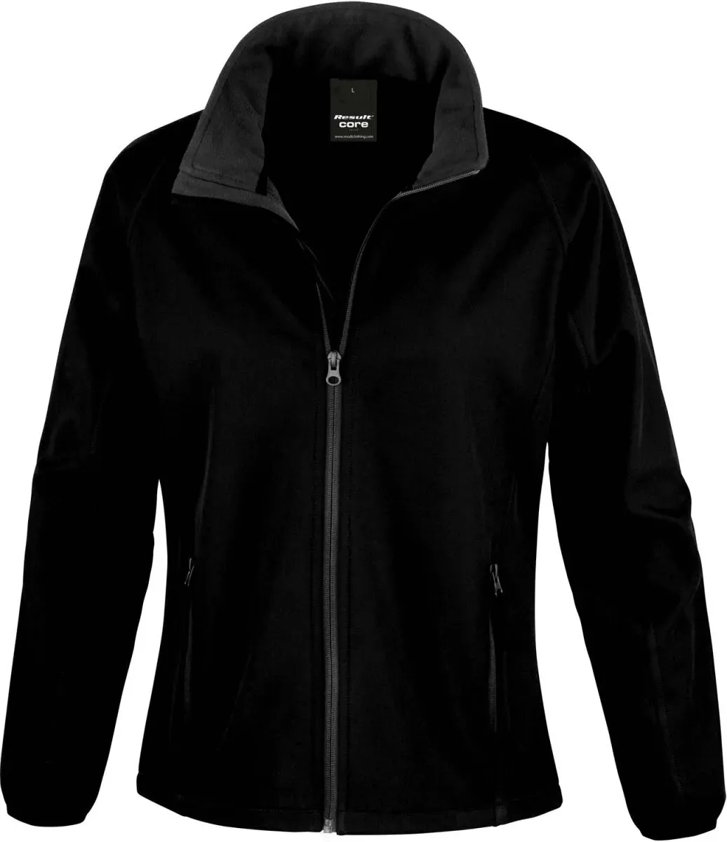 Result Core Damen 2-Lagen Softshell Jacke 'Printable' Softshell-Jacke R231F black/black XS