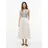 Tommy Hilfiger A-Linien-Kleid Gestreift Schwarz/Navy L