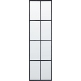 Beliani Wandspiegel schwarz Fensteroptik 38 x 132 cm CAMON