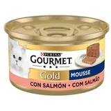 Purina Gourmet Gold Mousse Salmon 24x85g Katzenfutter - Multicolor - 24x85g