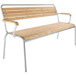 Holzlattenbank Rigi Schaffner AG Latten Esche natur geölt mehrfarbig, Designer Schaffner, 86x166x61 cm
