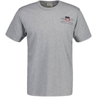 GANT T-Shirt »REG ARCHIVE SHIELD EMB SS T-SHIRT«, von dem Archiv aus den 1980er-Jahren inspiriert Gant grey melange