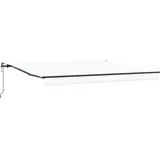 vidaXL Einziehbare Markise 400 x 350 cm weiß