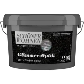 Schöner Wohnen Trendstruktur Glimmer-Optik Effektlasur 1 l silber