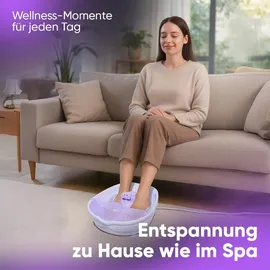 Clatronic FM 3389 weiß-lila Fußmassagegerät