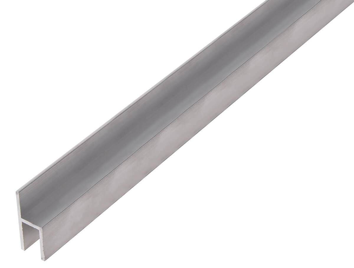Alberts Stuhlprofil, Natur Aluminium, 1 Stück, Länge 1 m, 2 m, Maße 26 x 11 x 1,5 x 8 mm