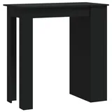 vidaXL Bartisch mit Ablagefläche Schwarz 102x50x103,5 cm Holzwerkstoff