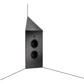 naber gmbh Mehrfachsteckdose 0 m Schwarz 3 St.
