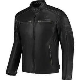 Rusty Stitches Super Jari V2 Motorrad Lederjacke Schwarz 5XL