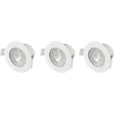 Sygonix Einbauleuchte 3er Set 5,5 W Weiß