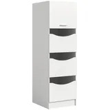 xonox.home Wäscheschrank 60 x 196 x 68 cm Weiß