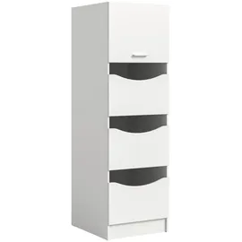 xonox.home Wäscheschrank 60 x 196 x 68 cm Weiß