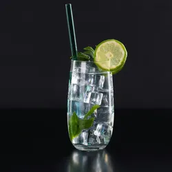 Relaxdays Trinkgläser 12er Set, Wassergläser, Kristallglas, spülmaschinenfest, Saft, Limo, Eistee, 520 ml, transparent
