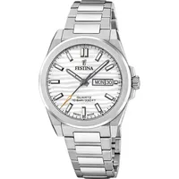 Festina F20073/1 Herrenuhr Silberfarben mit Saphirglas