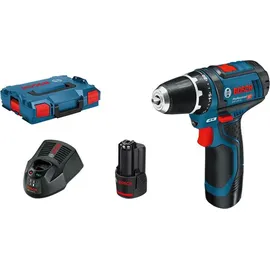 Bosch GSR 12V-15 Professional inkl. 2 x 2 Ah + 39-tlg. Zubehör 0615990GB0