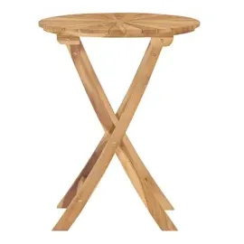 vidaXL Gartentisch Klappbar Ø 60 cm Massivholz Teak