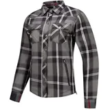 Rusty Stitches Liss V2 Motorradjacke Grau/Rot/Schwarz 38