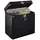 Hama LP-Koffer 50, Alu-Look, Schwarz
