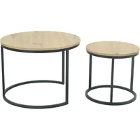 Hela Couchtisch Lindau Braun Eiche 60 x 60 x 45 cm
